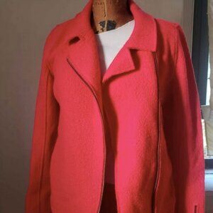 Tahari wool blend moto jacket S